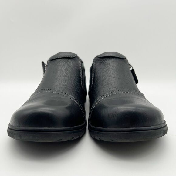 Clarks Carleigh Ray Ultimate Comfort Black Pebbled Leather Loafers Women’s 11M - Picture 5 of 12